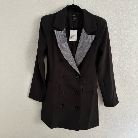 Forever 21 Rhinestone Double-Breasted Blazer Dress - Picture 2 of 6